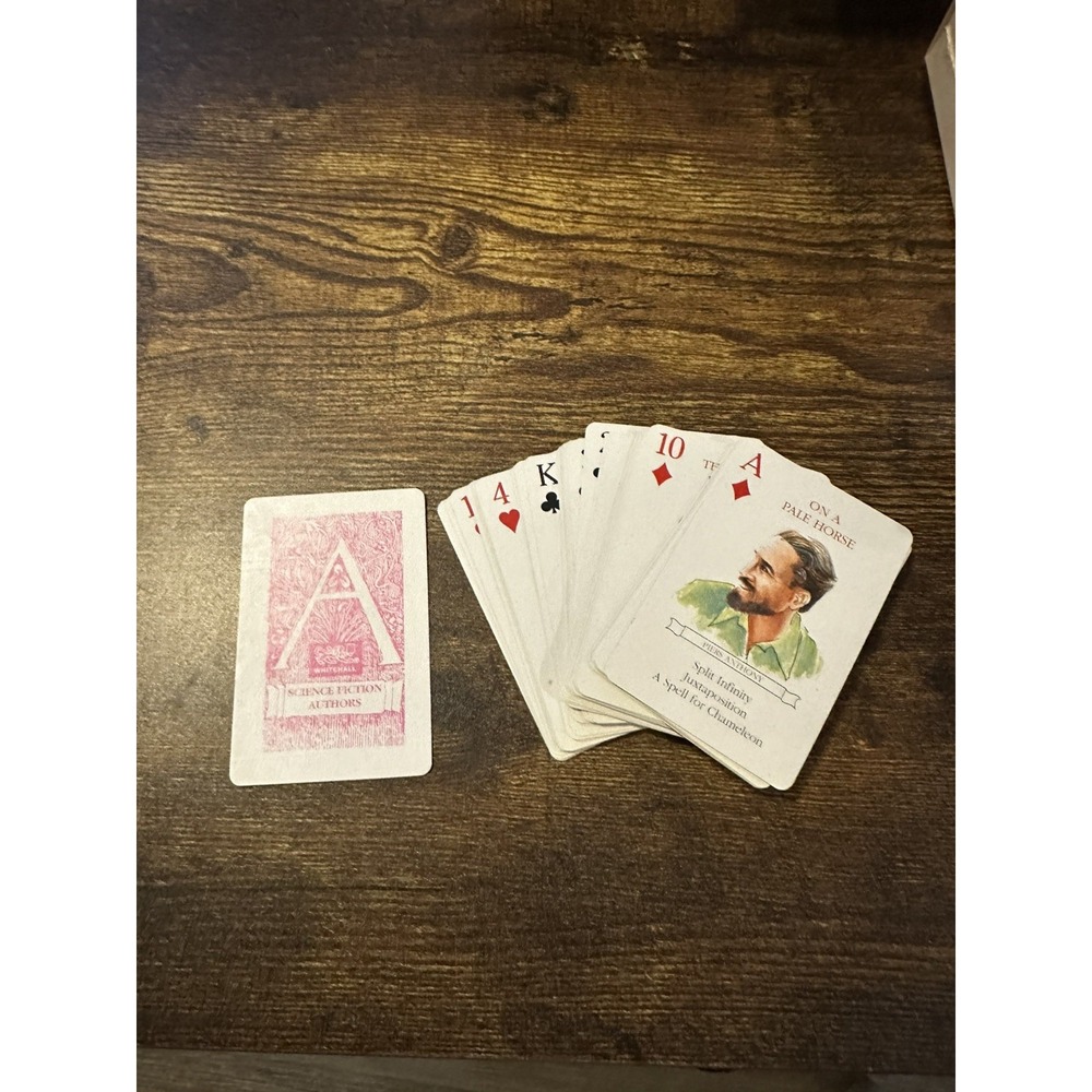 Vintage 1991 Science Fiction Authors Playing Cards Whitehall Line Complete - Picture 4 of 4